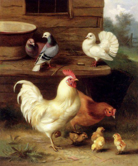 Peinture d’Edgar HUNT (1876-1953)